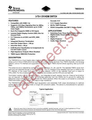 TMDS341APFCR datasheet  